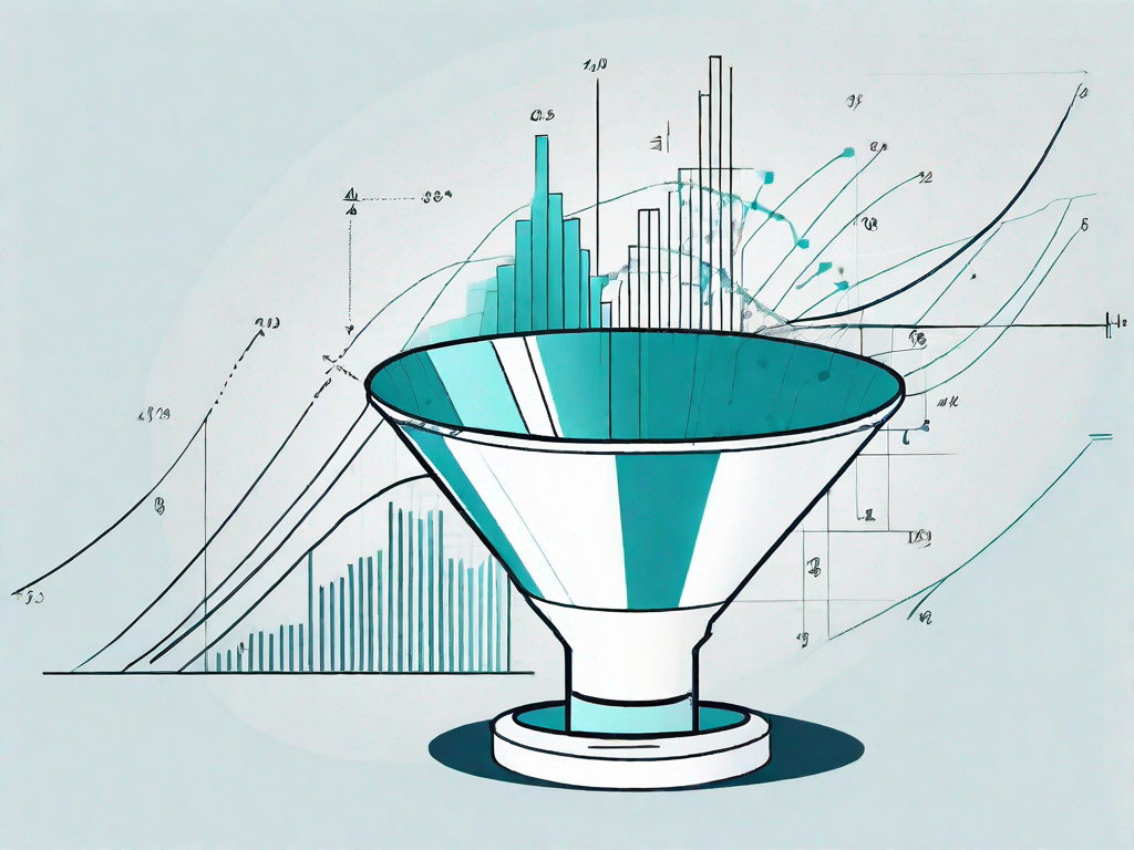 A funnel representing lead generation process