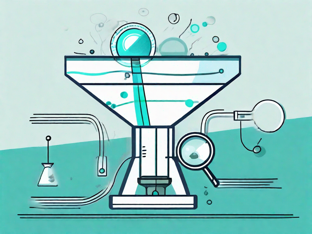 A funnel representing the lead qualification process