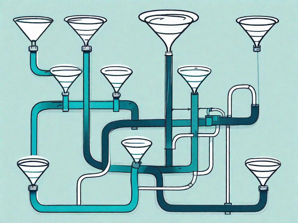 A funnel representing the lead qualification process