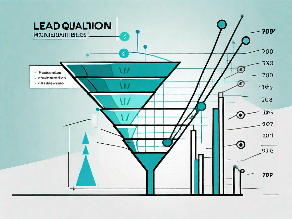 A funnel representing the lead qualification process