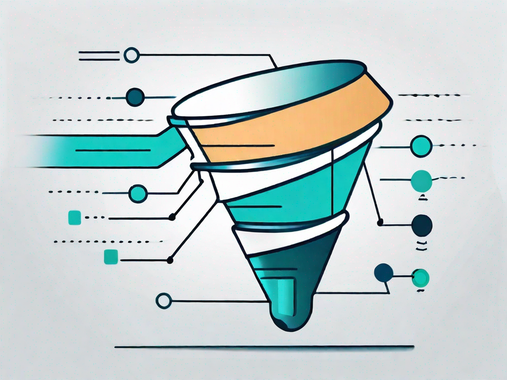 A funnel representing the process of collecting customer testimonials