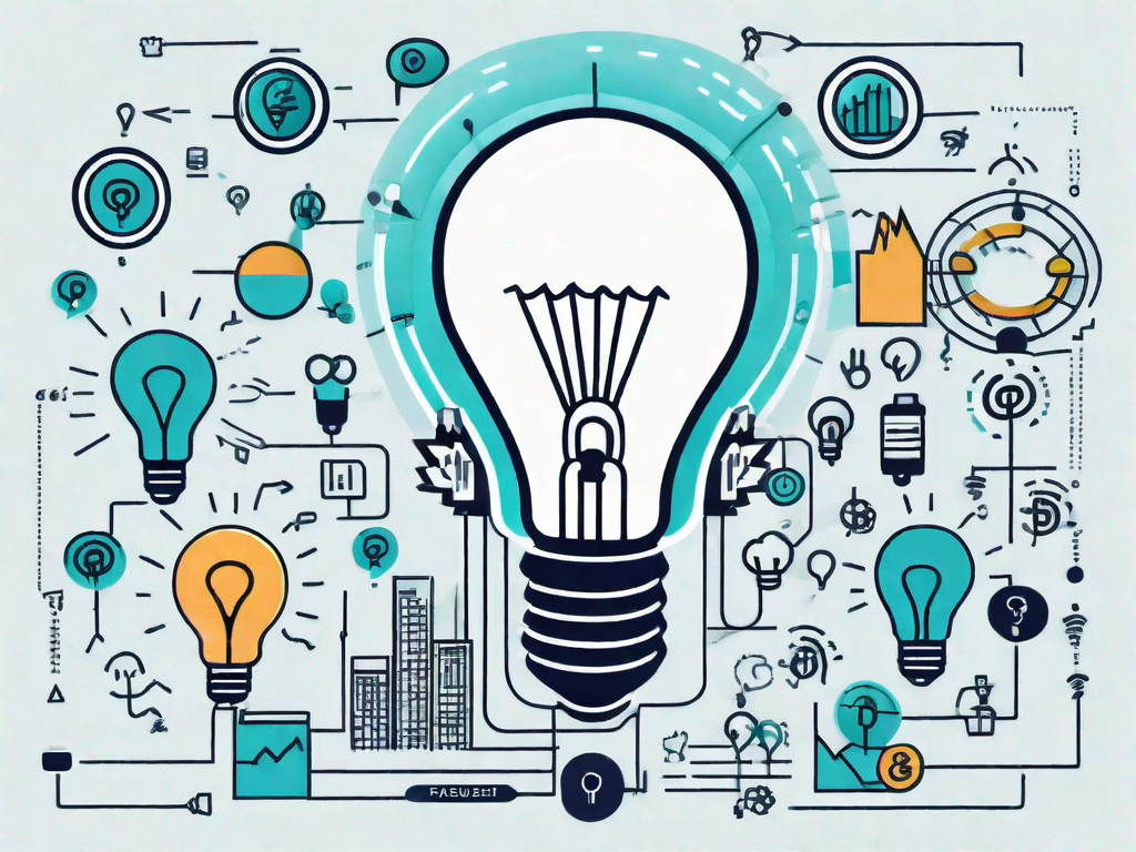 A light bulb symbolizing a brainstorming session