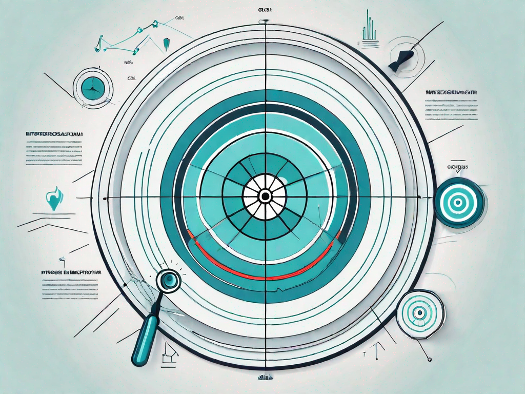 A target board with a dart in the bullseye