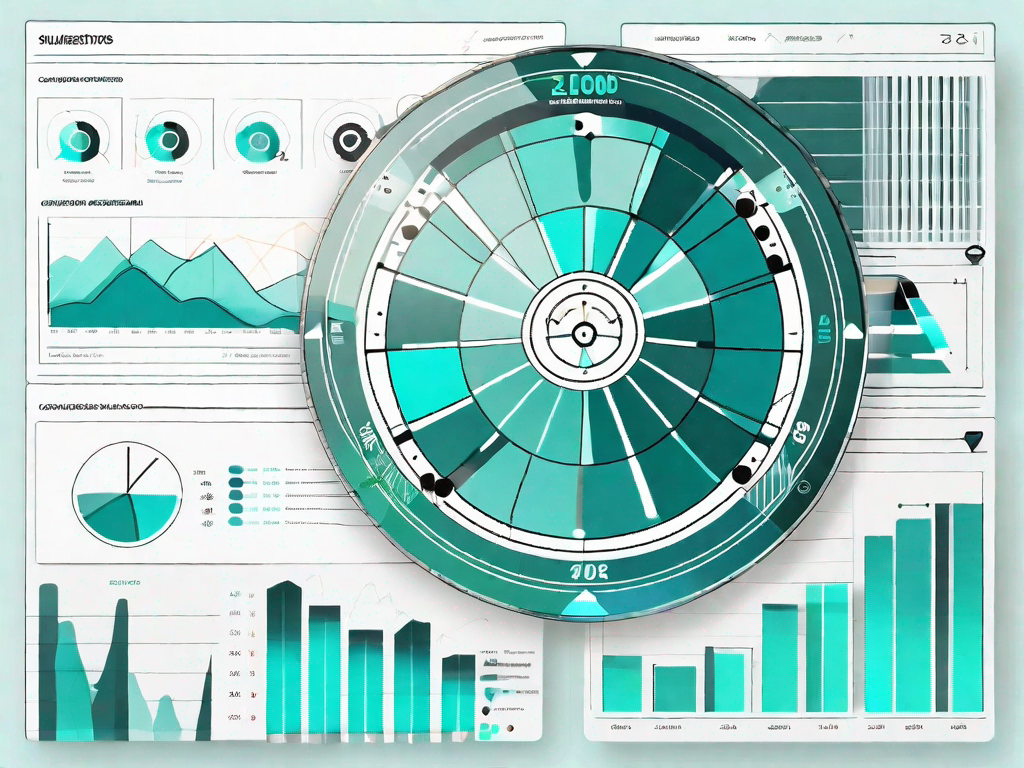 A computer screen displaying a retargeting campaign dashboard with various charts and graphs