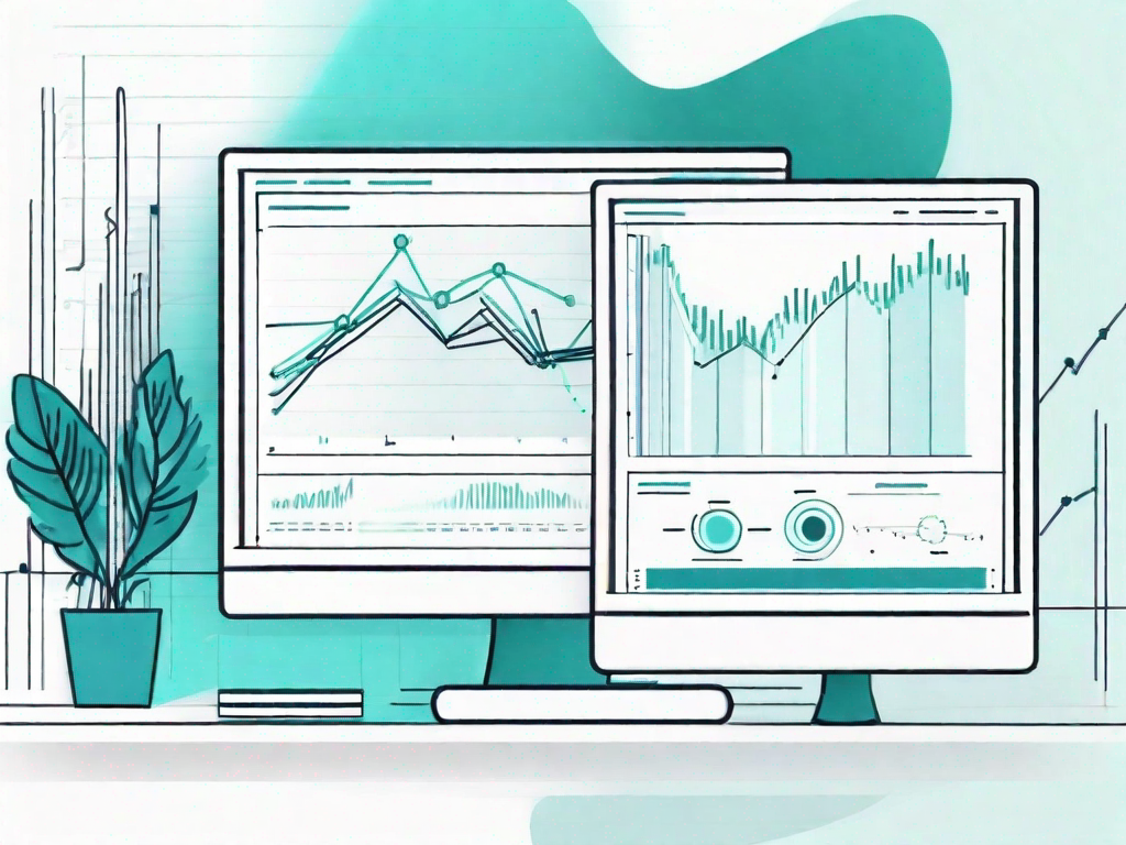 A computer screen displaying a webinar interface on one side and a regression analysis graph on the other