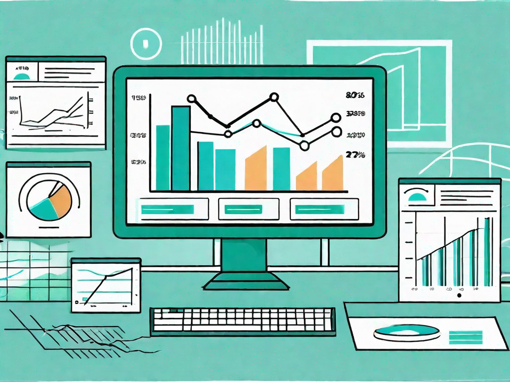 A computer screen displaying a webinar interface with various charts and graphs