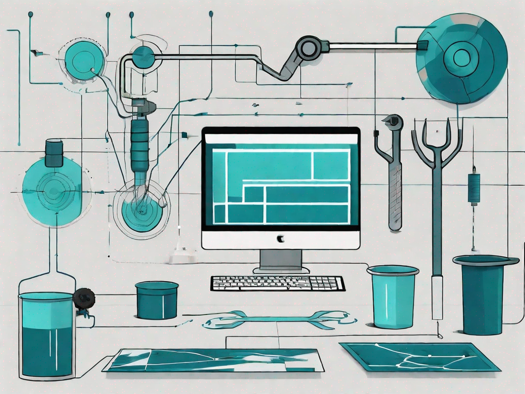 A workshop setting with various tools and equipment neatly organized