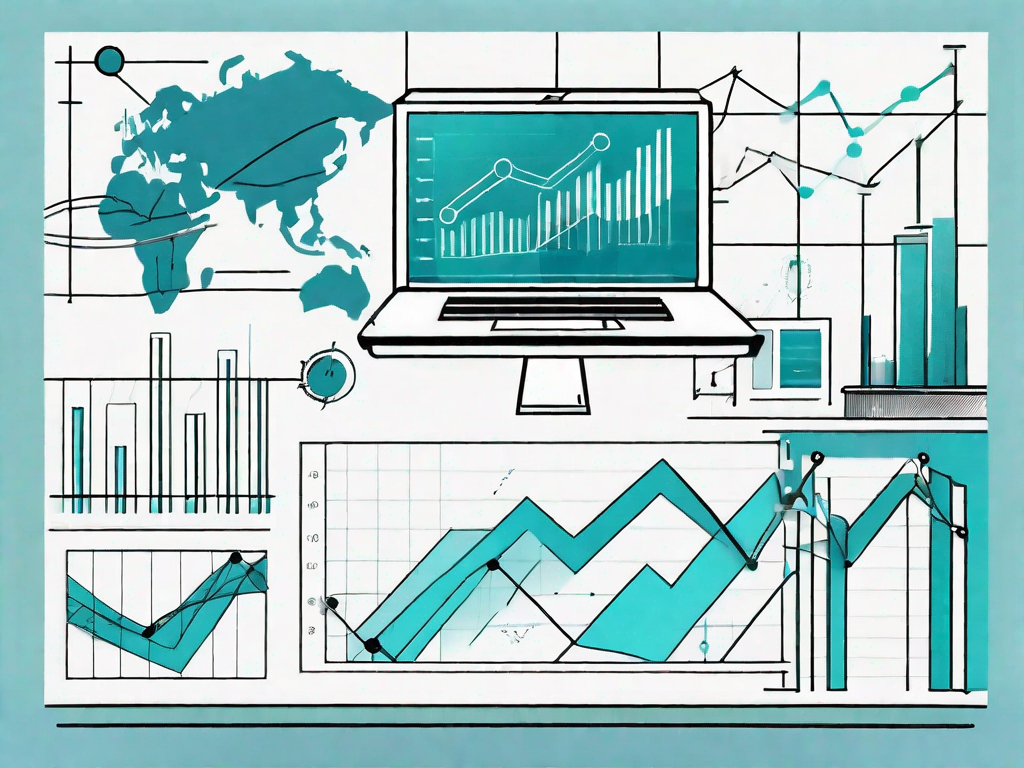 A workshop setting with various tools and charts