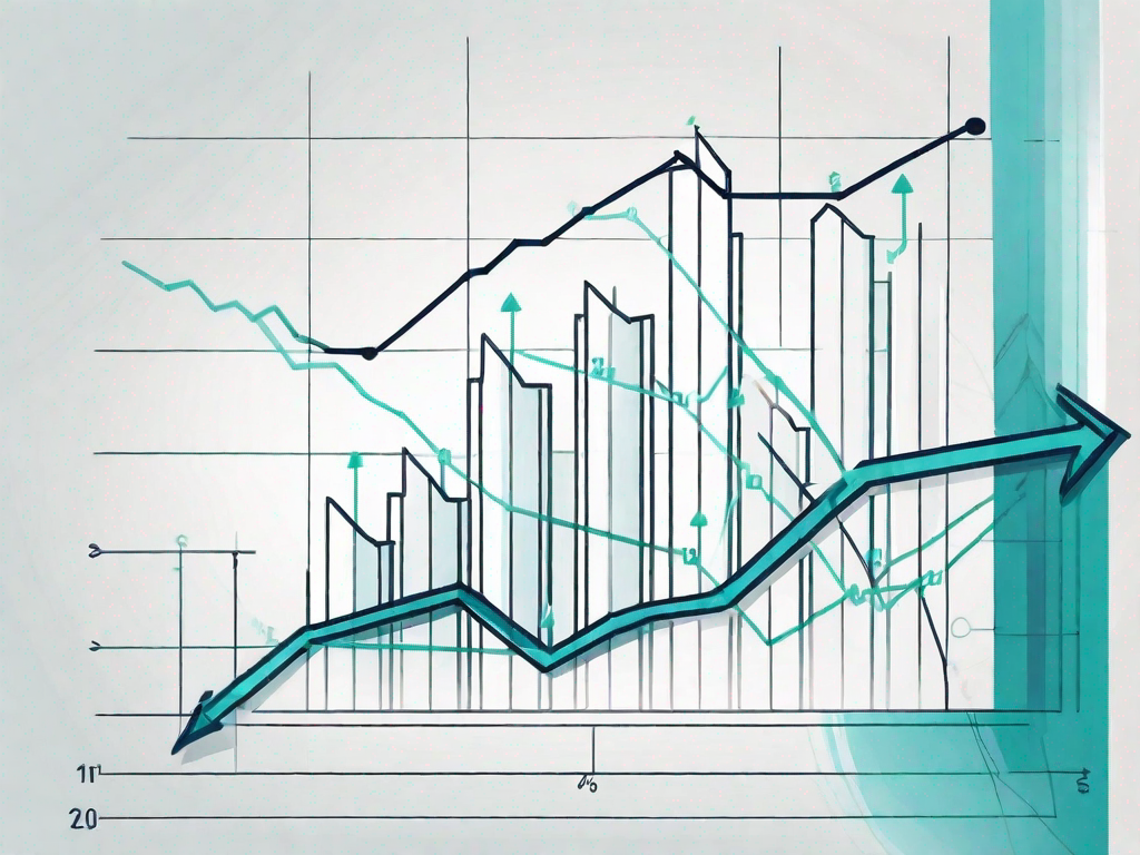 A graph with upward trending lines