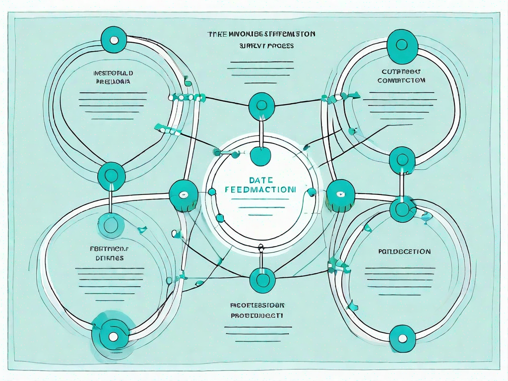 A data flow diagram with various nodes and connections