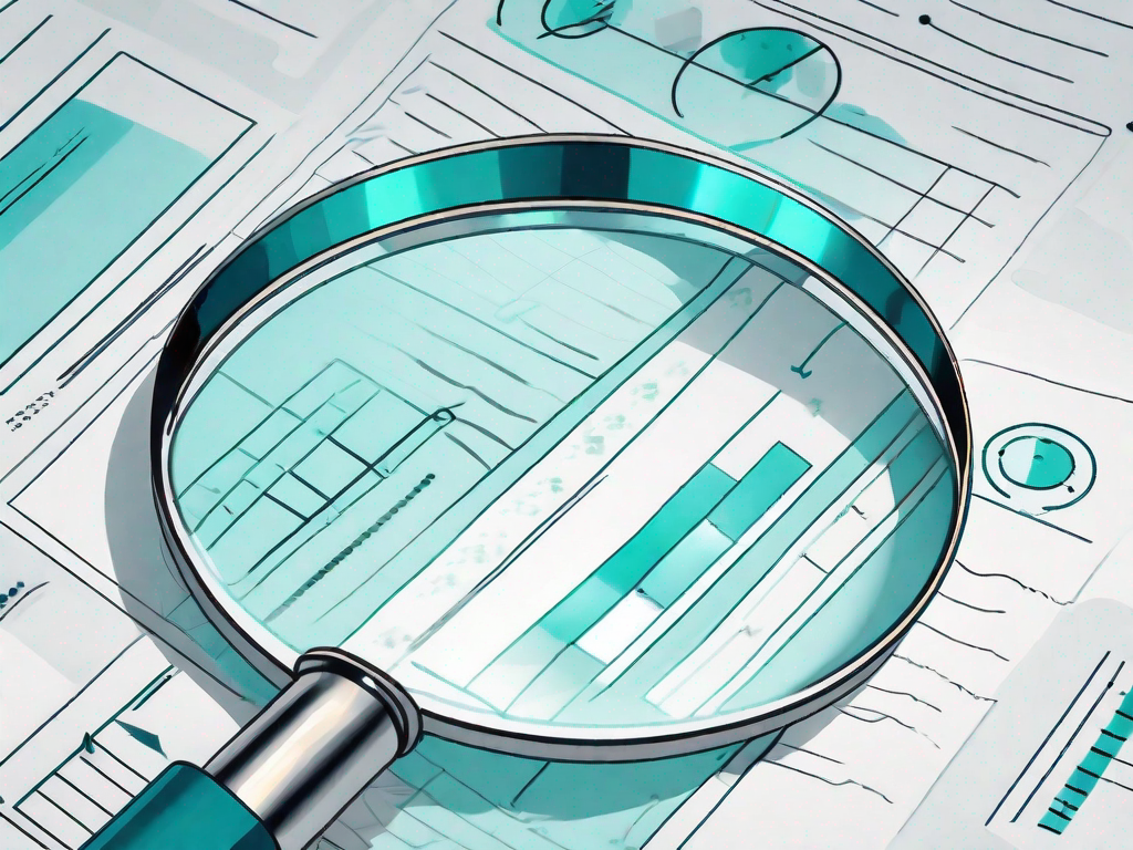 A magnifying glass focusing on a checkmark inside a survey form