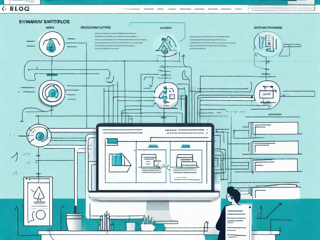 A landing page being constructed