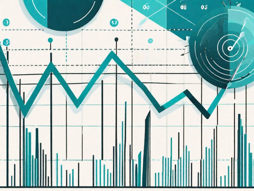 A loyalty card amidst a graph chart symbolizing regression analysis