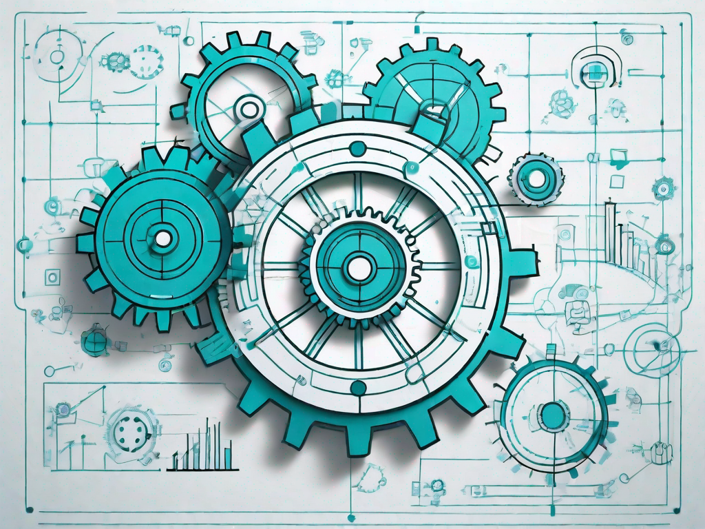 Two interconnected gears