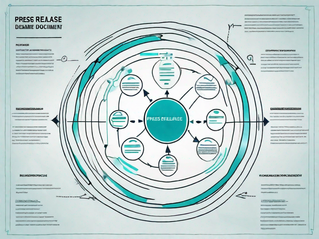 A press release document being transformed into a more effective version through the lens of a use case model diagram