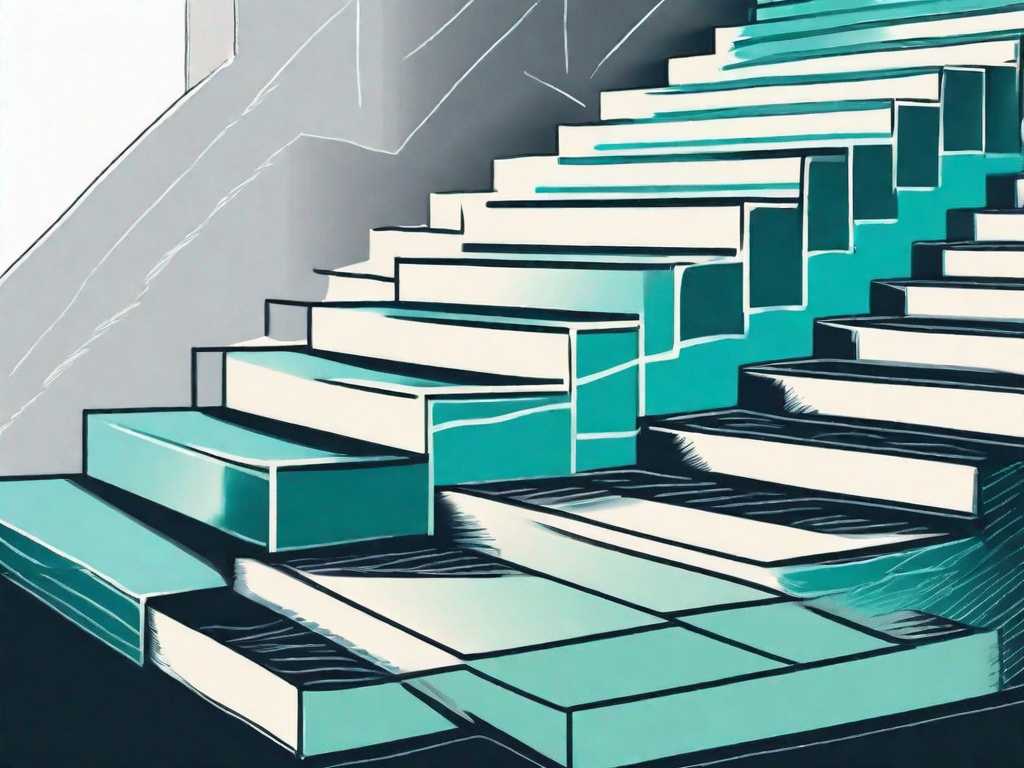 A series of ascending steps