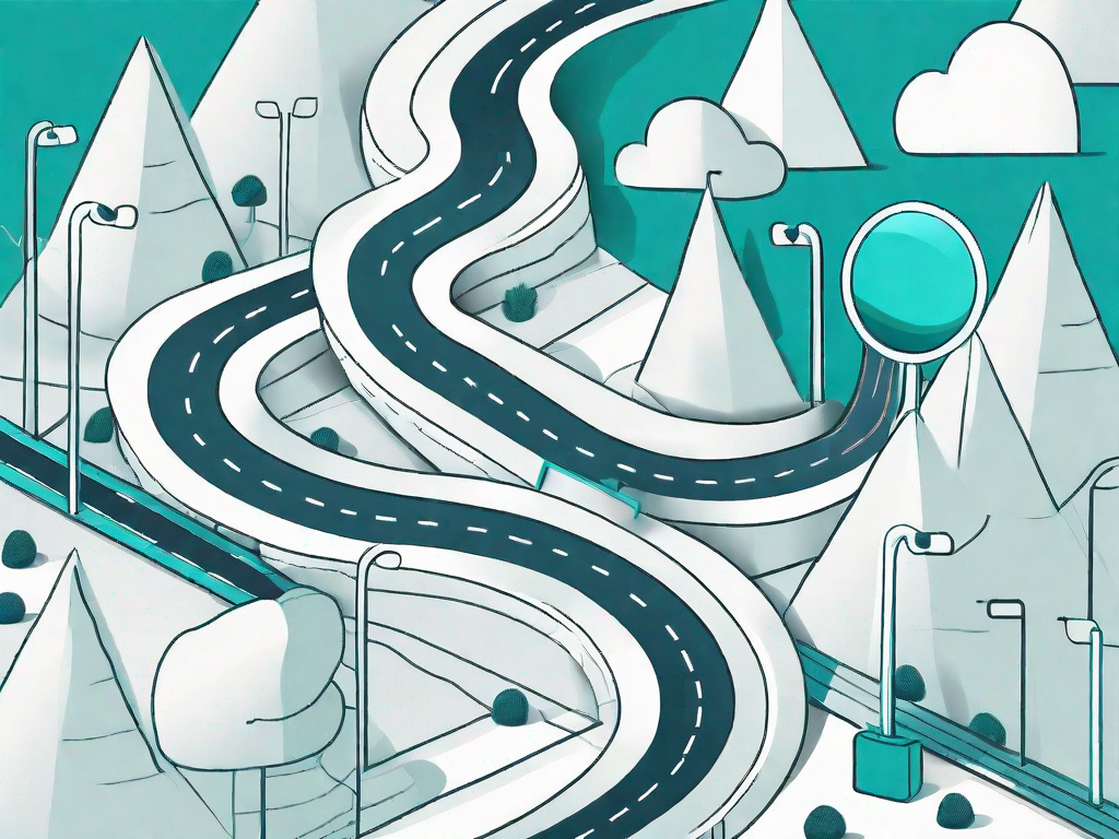 A winding road representing the customer journey