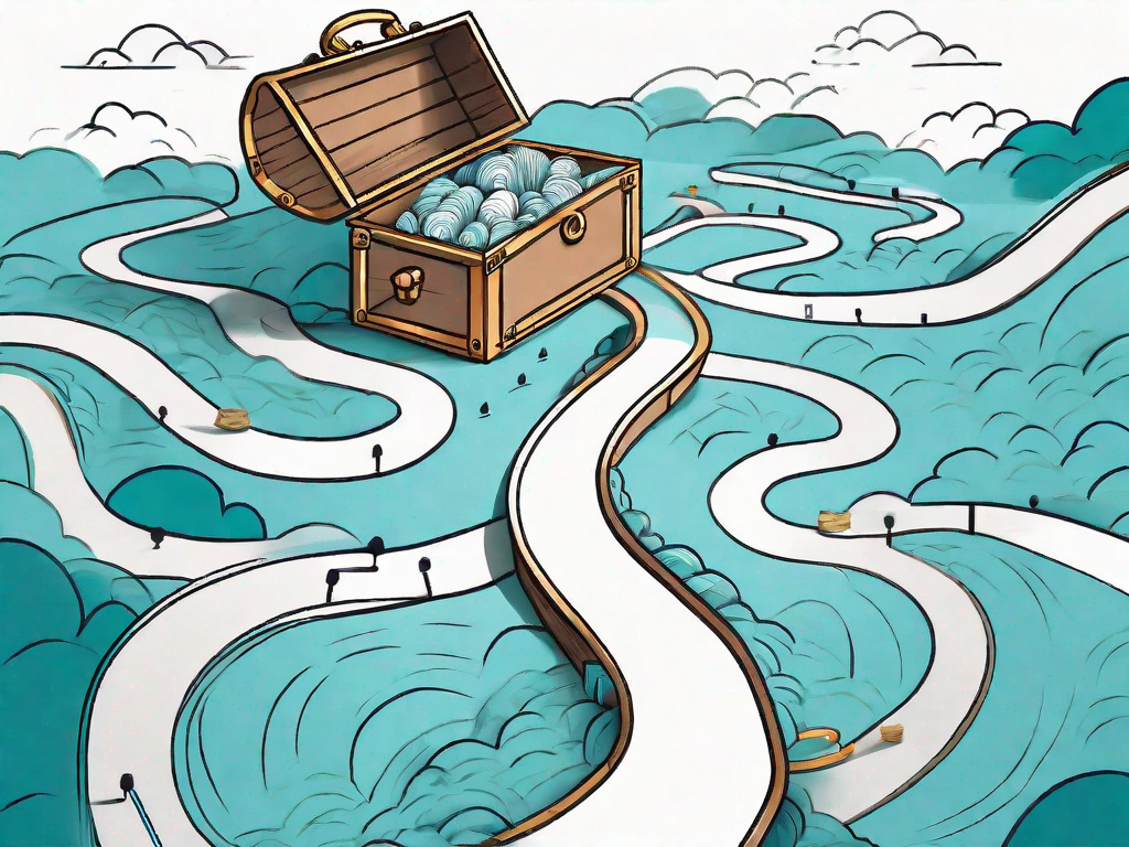 A winding path symbolizing the customer journey