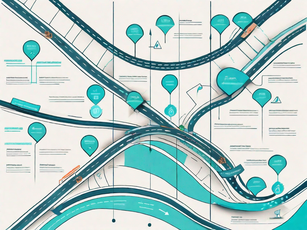 A roadmap with various checkpoints