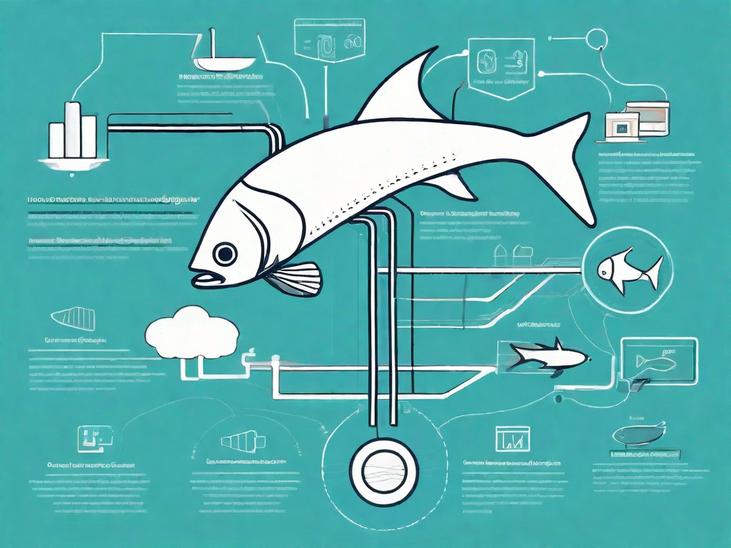 A fishbone diagram with various elements related to customer awareness such as digital marketing