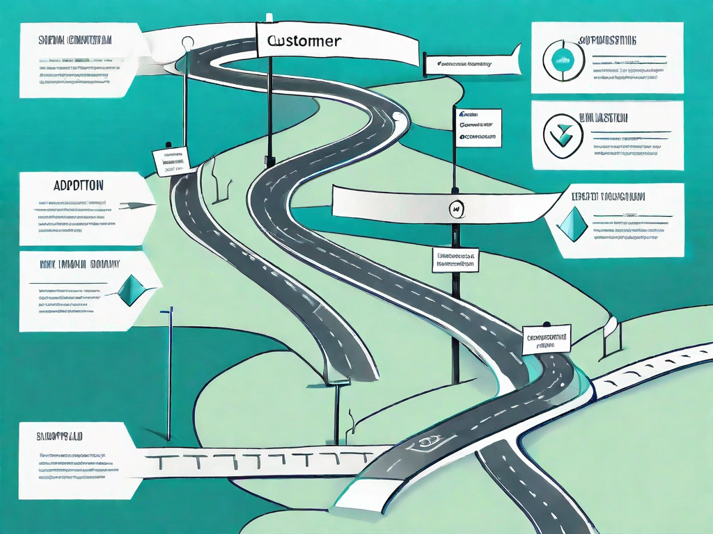 A roadmap representing the customer journey