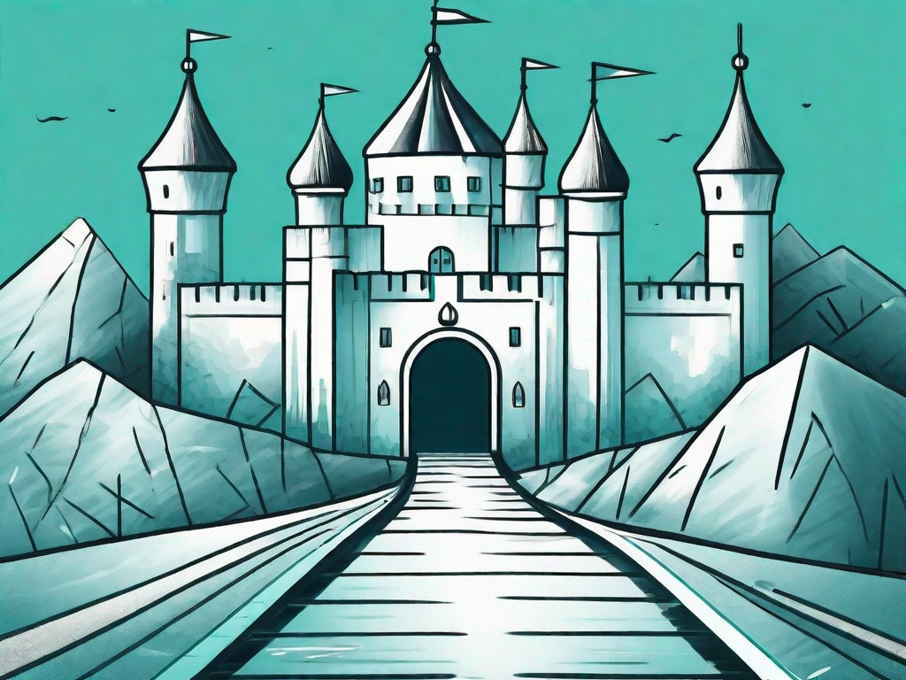 A path leading to a castle (representing customer loyalty)