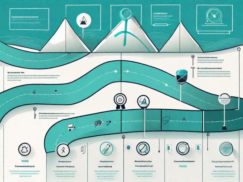 A raci matrix with different stages of a customer journey