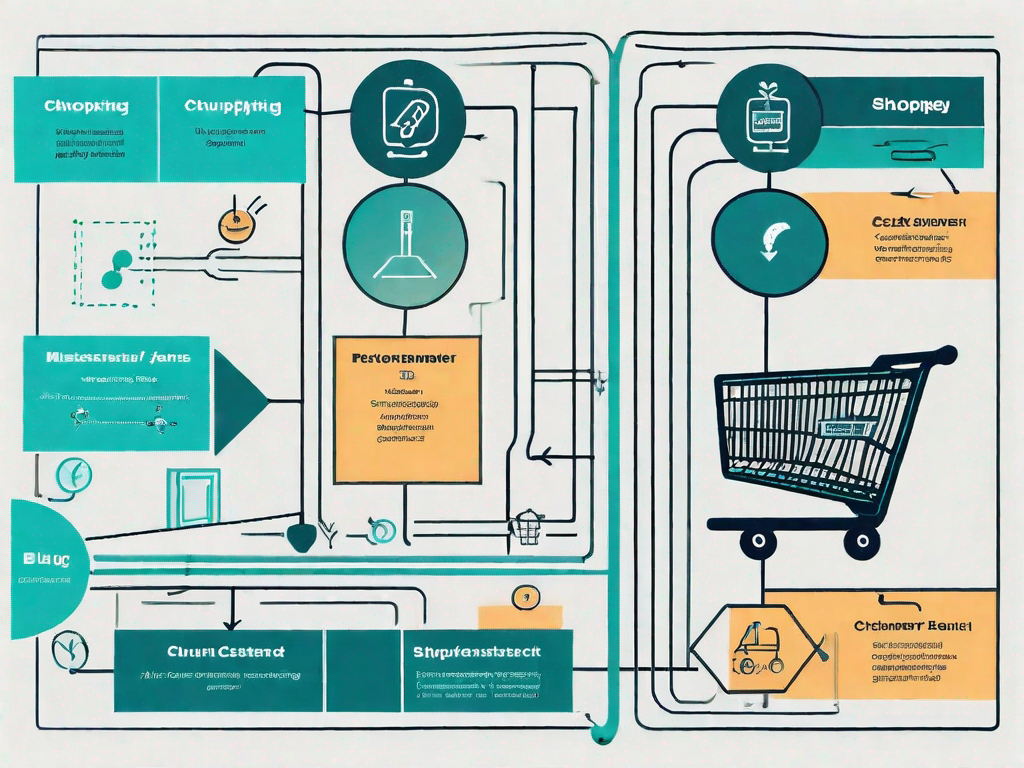 A raci matrix with various symbols representing different stages of a customer journey