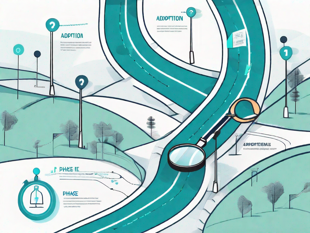 A winding road representing the customer journey